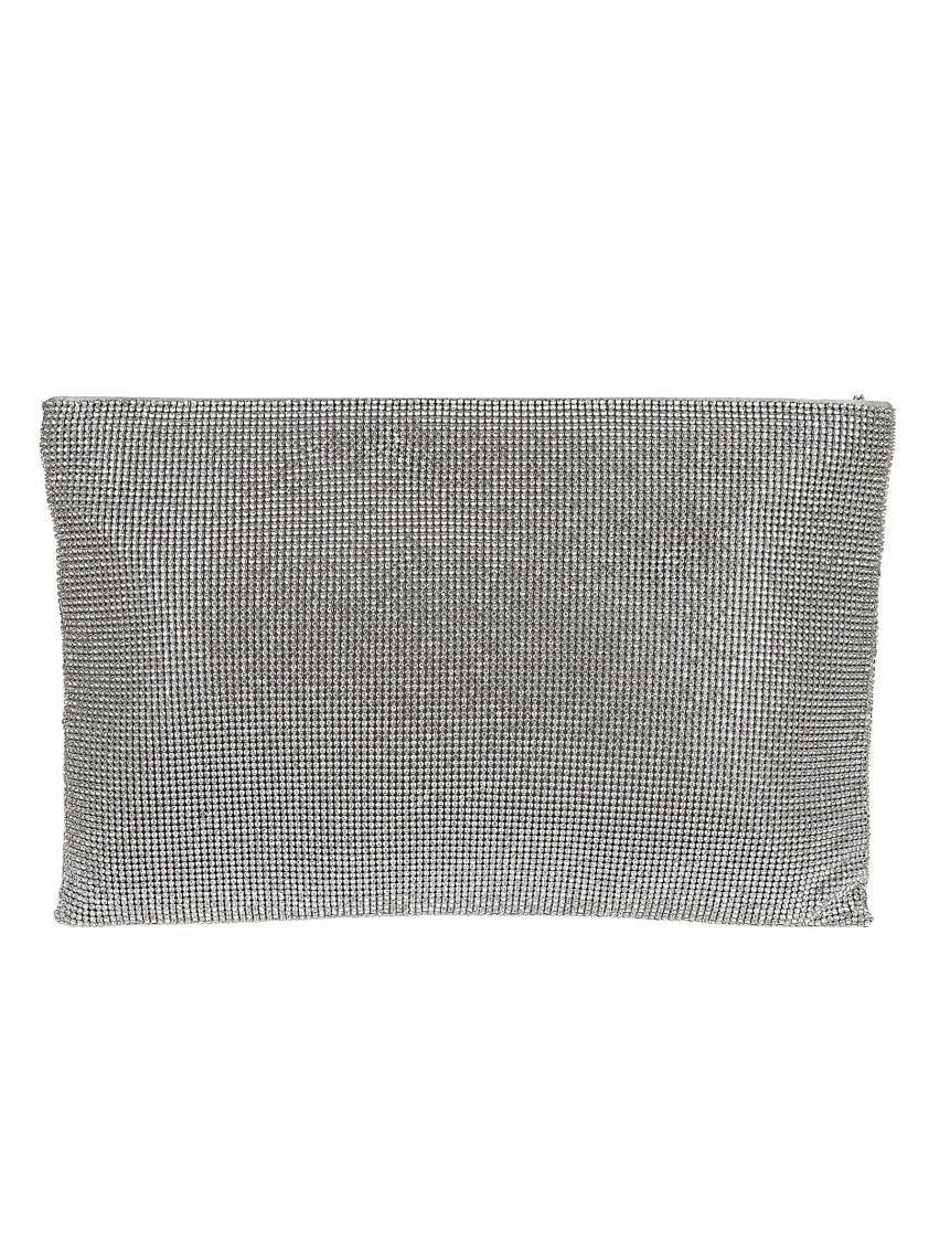 Shop Benedetta Bruzziches La Luisa Clutch Bag In Grey