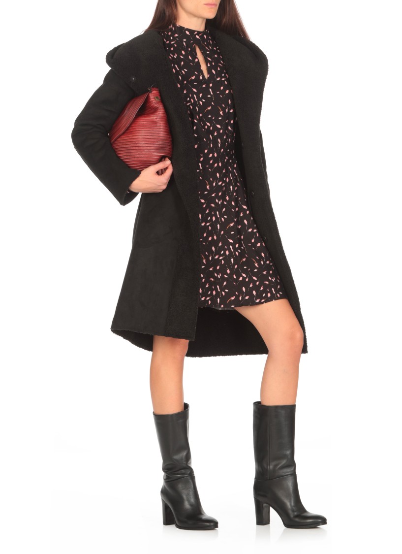 Valentini 1972 Eco Montone Coat In Black