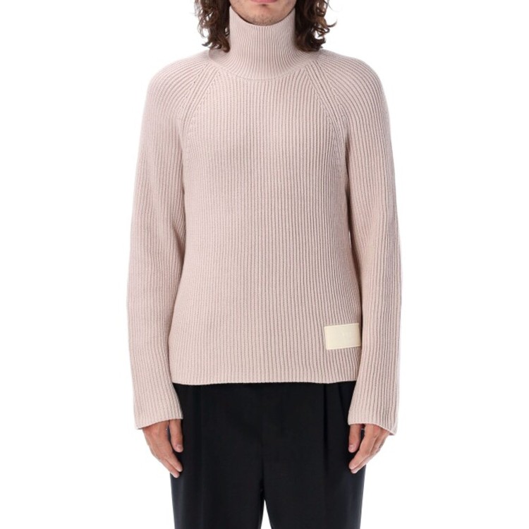 Shop Ami Alexandre Mattiussi Turtleneck Sweater In Pink