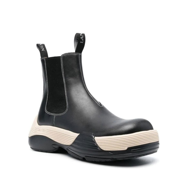 Shop Lanvin Leather Boots In Black