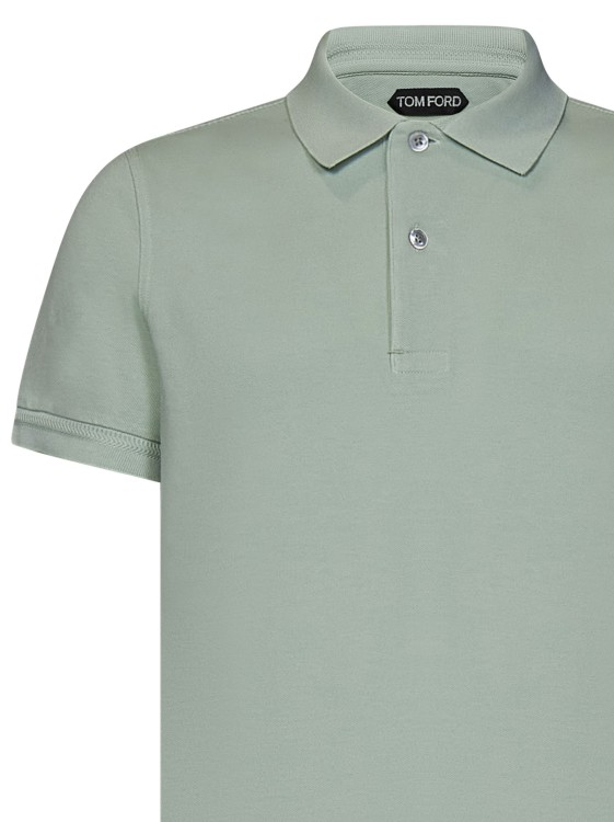 Shop Tom Ford Short-sleeved Tennis Polo Shirt In Green