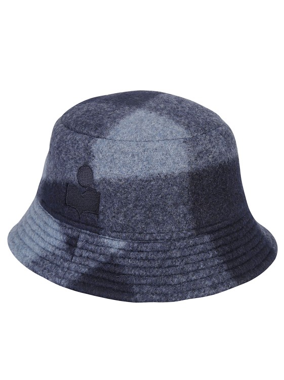 Shop Isabel Marant Tartan-check Bucket Hat In Blue