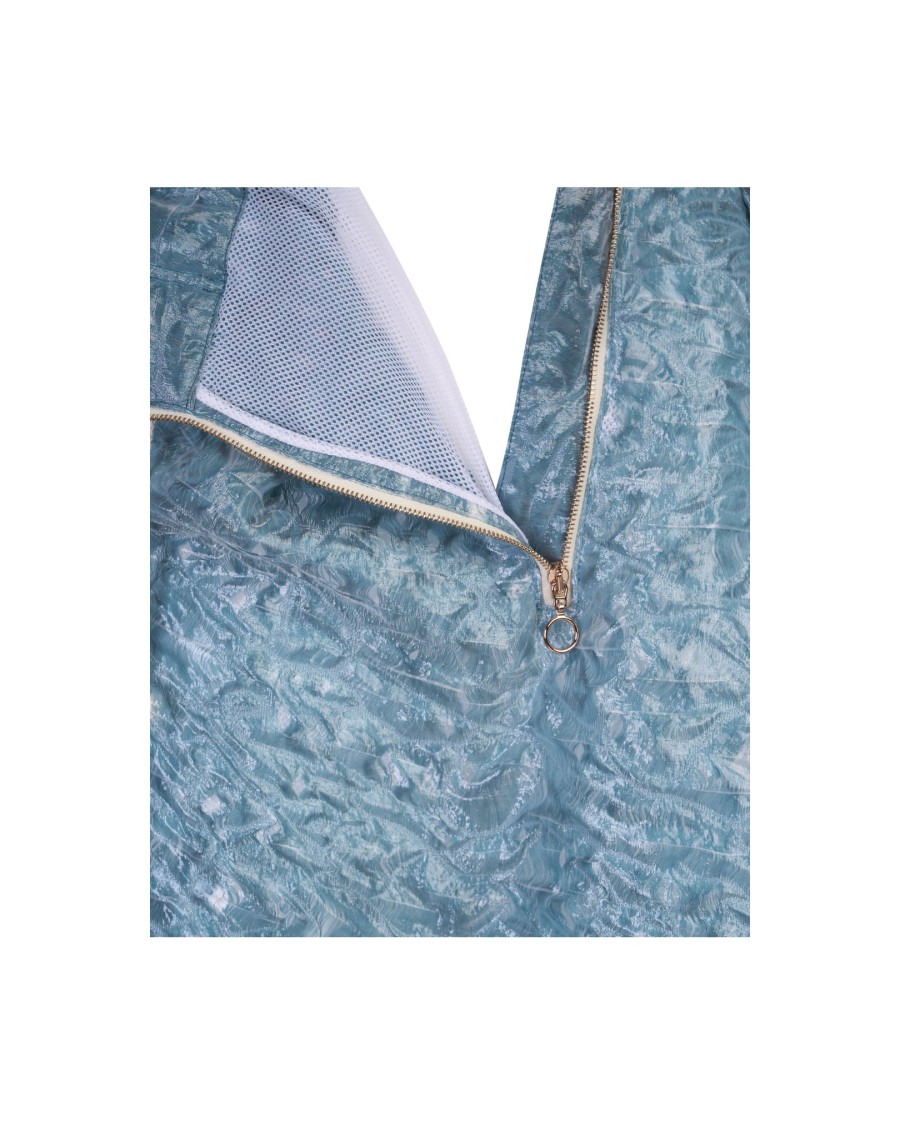 Takaturna Avant-garde Sea Foam Shorts With Seamless Design And Adjustable Waistband In Blue