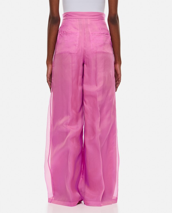 Shop Max Mara Calibri Wide Leg Pinces Pant In Pink