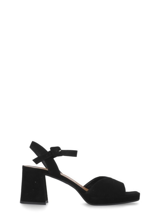 Shop The Seller Black Suede Leather Heeled Shoes