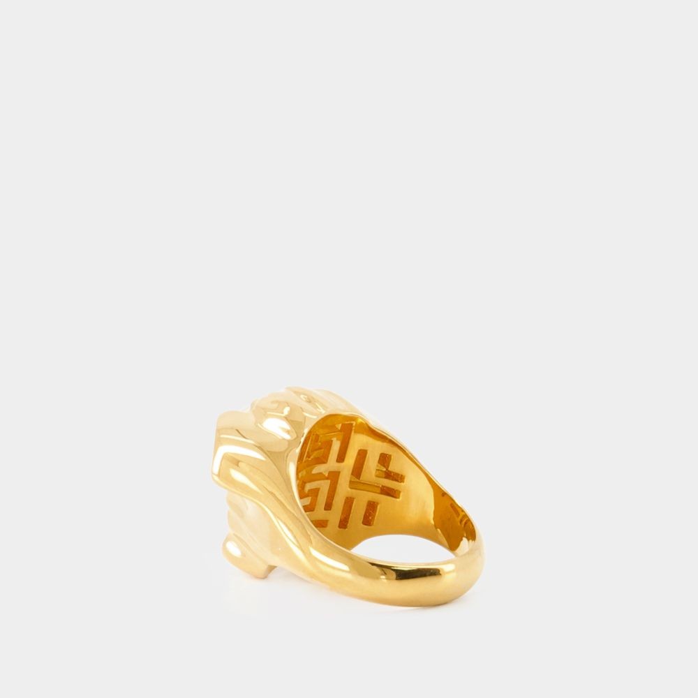 Versace Medusa Ring In Gold