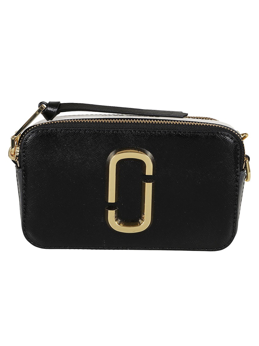 Marc Jacobs Snapshot Bag In Saffiano Leather In Black