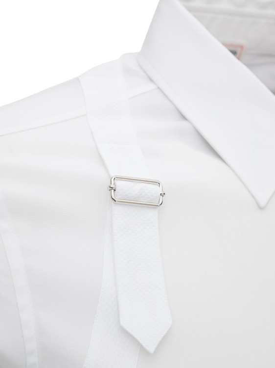 Shop Alexander Mcqueen Herness Cotton Shirt In White