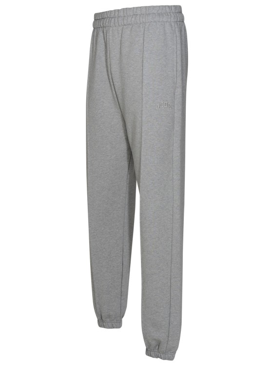 Shop Gcds Sports Trousers In Gray Cotton In Grey