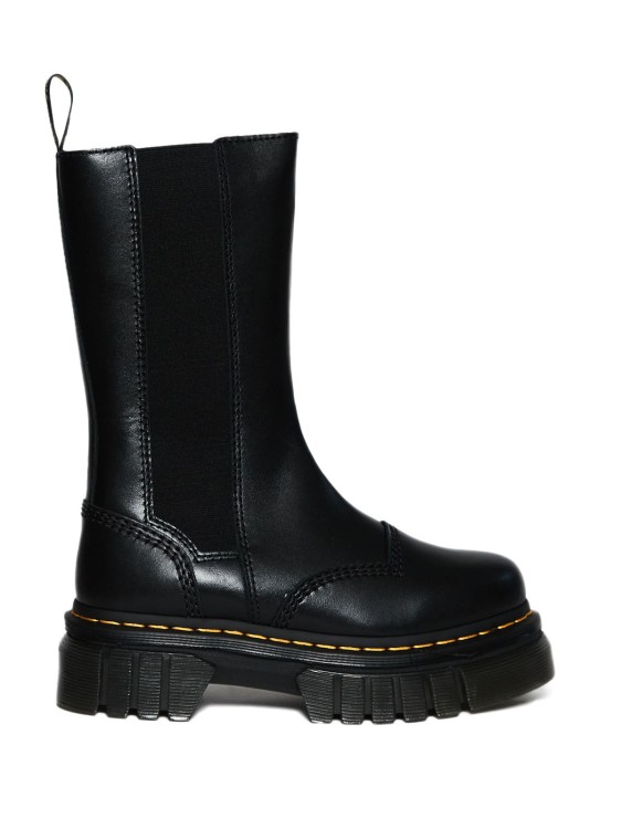 DR. MARTENS' CHELSEA BOOT AUDRICK TALL IN BLACK LEATHER