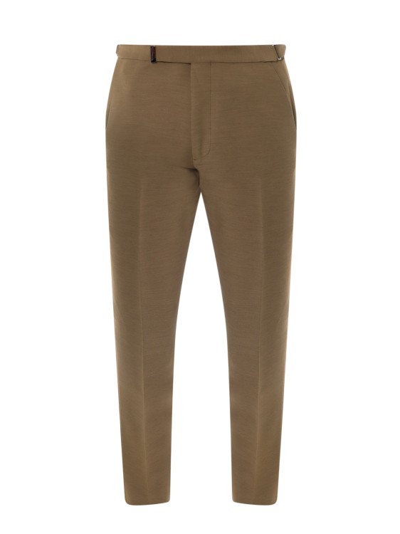 Shop Tom Ford Viscose And Wool Trouser In Brown