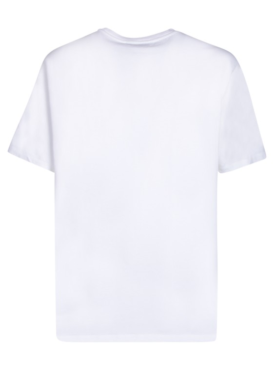 Shop Maison Kitsuné White Cotton Logo Print T-shirt