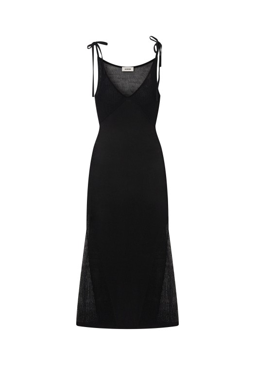 Shop Aeron Count - Tie-strap Dress In Black