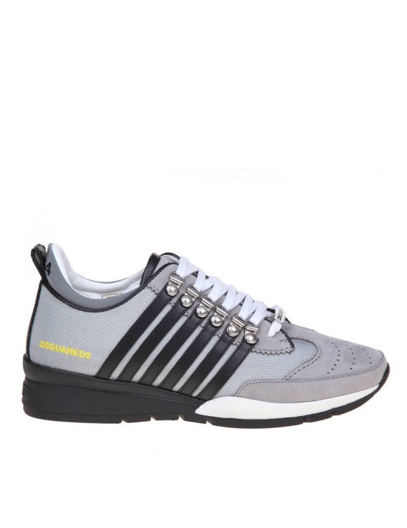 Shop Dsquared2 Legendary Sneakers In Gray And Black Suede In Grey