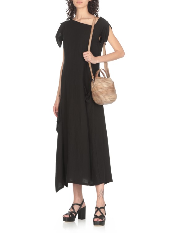 Shop Majo Beige  Calf Leather Hand Bag In Neutrals