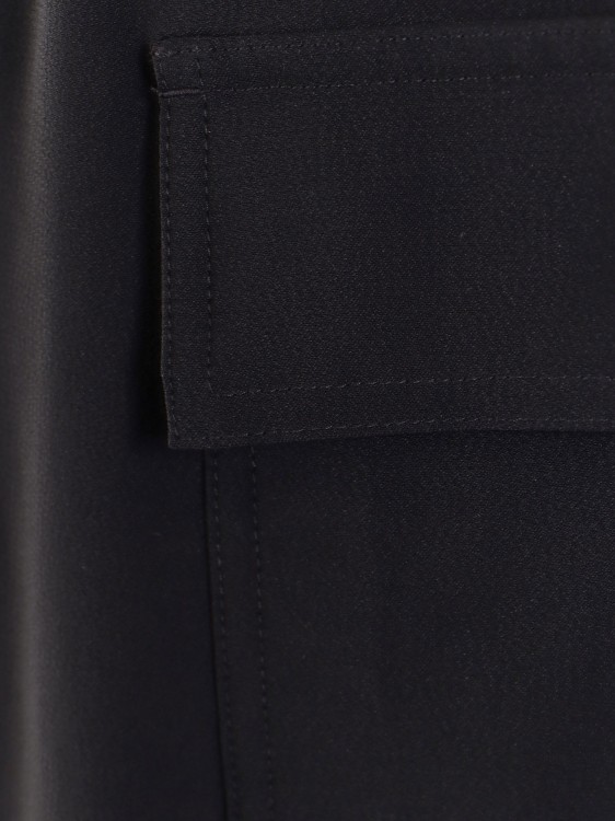 Shop Rick Owens Cropped Viscose Blend Trouser In Black