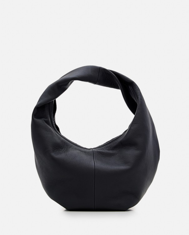 Shop Maeden Yela Leather Hobo Bag In Black