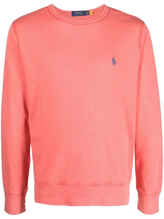 Polo Ralph Lauren Logo-embroidered Cotton Sweatshirt In Red