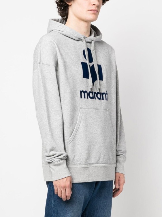 Shop Marant Miley Logo-patch Hoodie In White