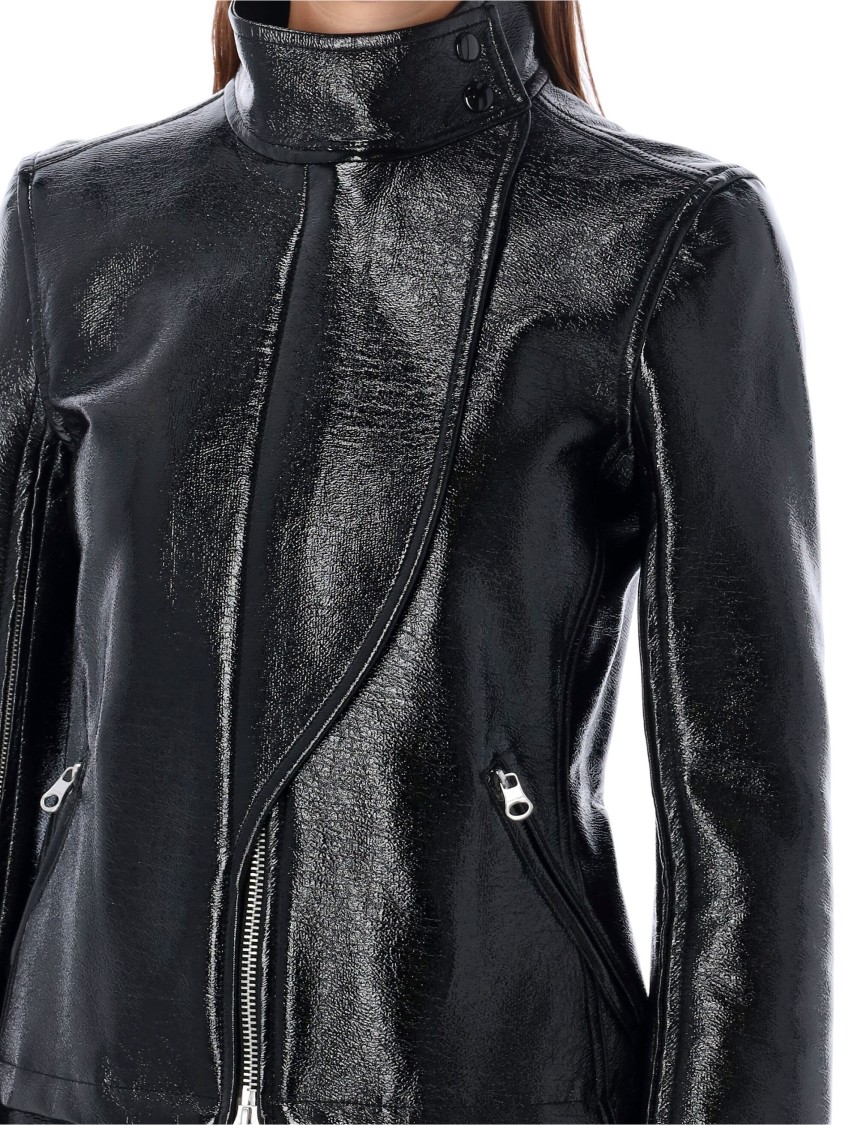 Courrèges Courreges 'motorcycle Vinyl' Jacket In Black