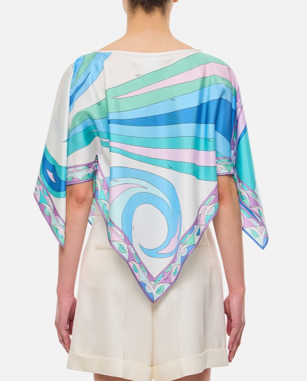 Shop Pucci Short Sleeve Blouse In Multicolor