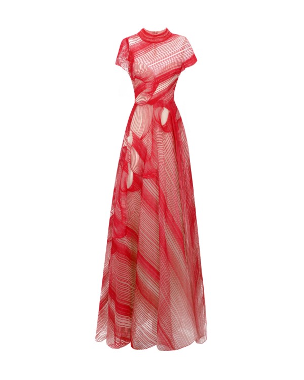 Gemy Maalouf High-neckline Dress - Long Dresses In Red
