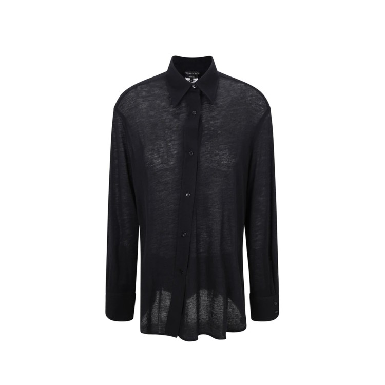 Shop Tom Ford Cashmere Shirt In Black