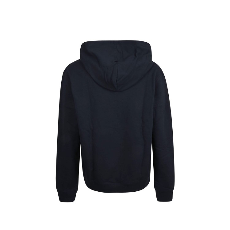 Shop Lanvin Printed Hooded Sweatshirt In Black