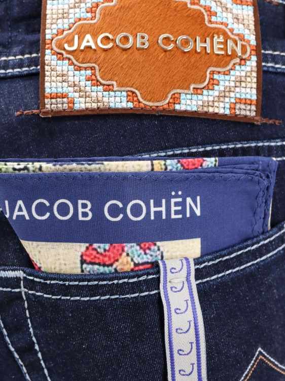 Shop Jacob Cohen Cotton Slim Jeans With Back Logo Patch In Black