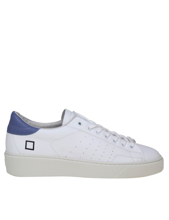 D.a.t.e. Sneakers Levante In White/blue Leather