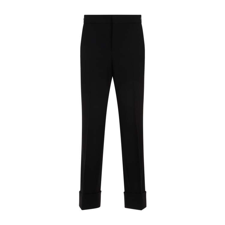 Gucci Chic Black Viscose Blend Pants For Women In Black