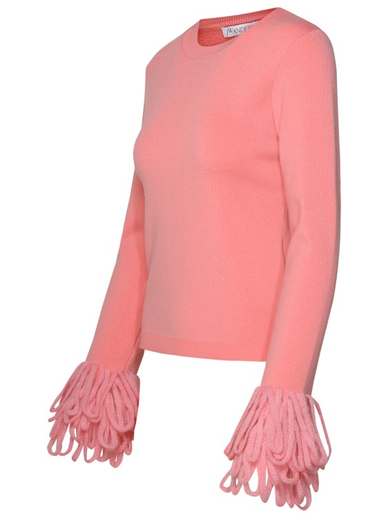 Shop Jw Anderson Pink Wool Blend Sweater