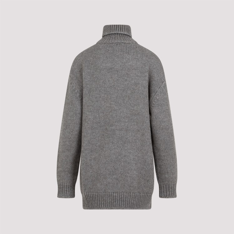 Shop The Row Elu Light Sage Alpaca And Silk Sweater In Grey