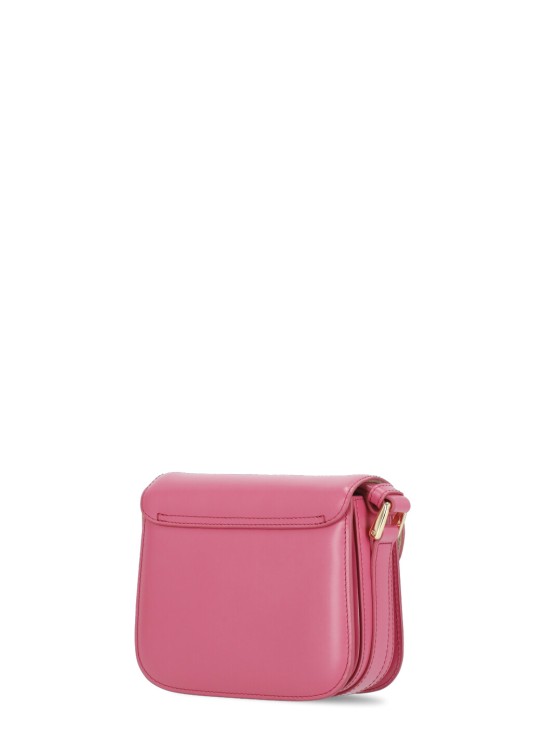 Shop Apc Fuchsia Smooth Leather Woman's Shoulder Bag In Pink