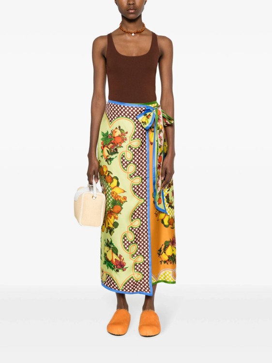 Shop Alemais Lemonis Multicolored Midi Skirt