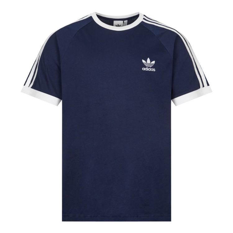 Adidas Originals 3 Stripes T-shirt In Blue