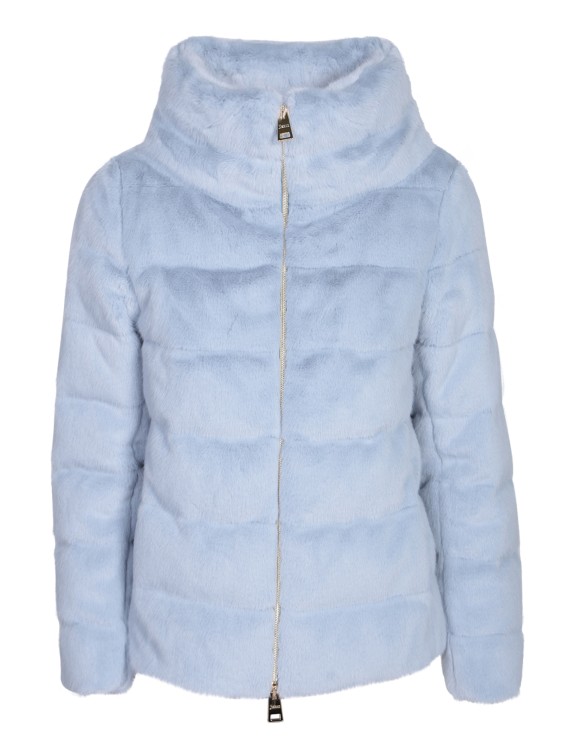 Herno Powder Blue Down-filled Quilted Down Jacket