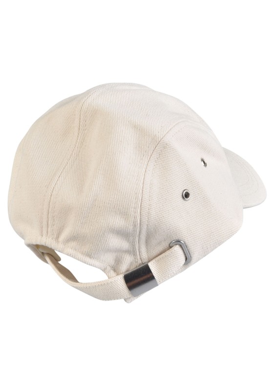 Shop Isabel Marant Logo-embroidered Cotton Cap In White