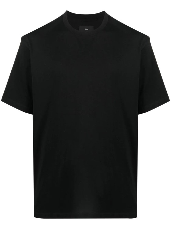 Shop Y-3 Logo-print Short-sleeved T-shirt In Black