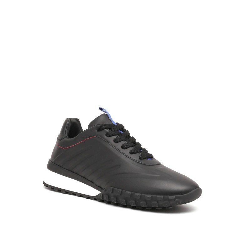 Shop Dsquared2 Legend Leather Sneakers In Black