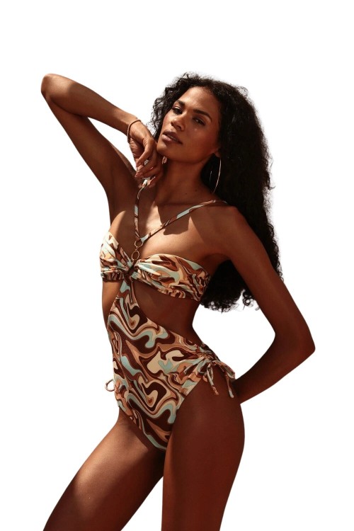 Gapaz One Piece Waves In Brown