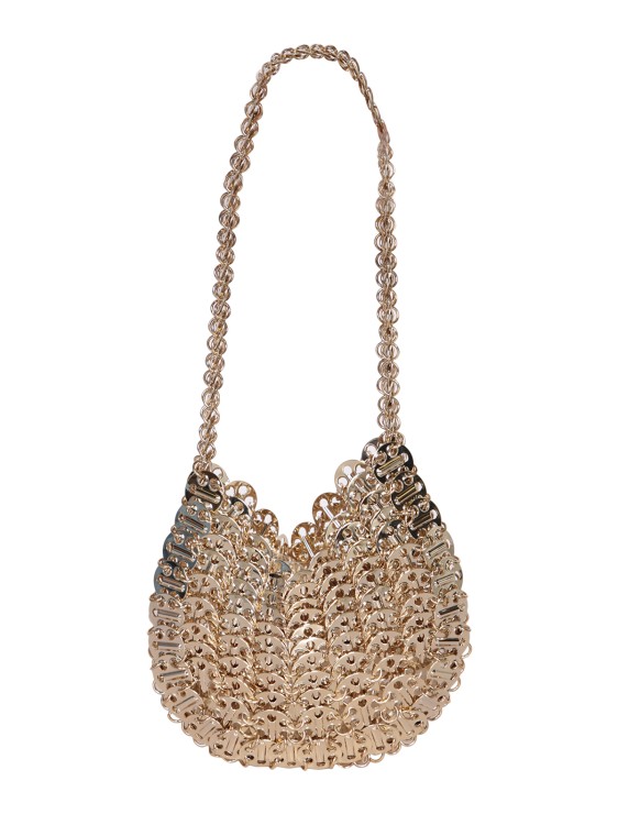 Rabanne 1969 Moon Chainmail Shoulder Bag In Gold