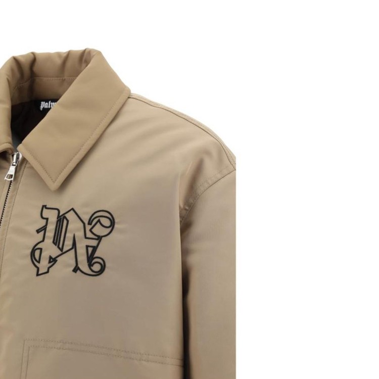 Palm Angels Padded Bomber Jacket Men In Pink