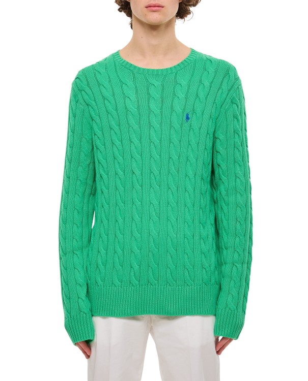 Shop Polo Ralph Lauren Cotton Pullover In Green