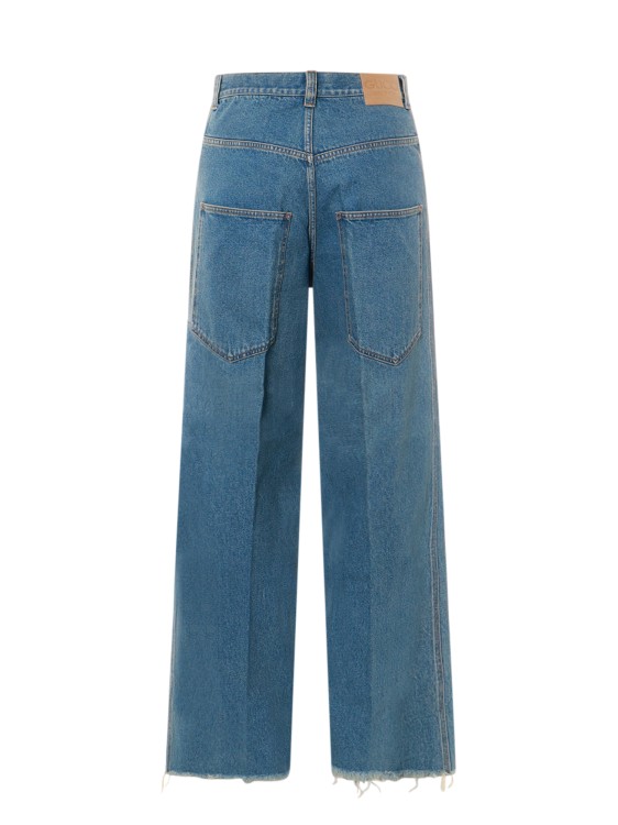 Shop Gucci Cotton Jeans With Maxi Pockets In Blue