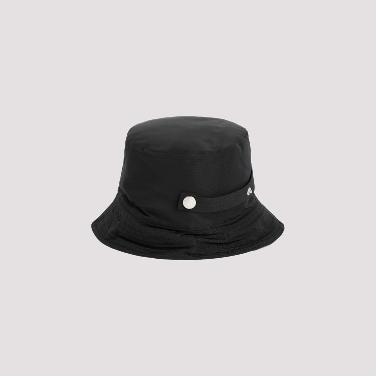 Shop Alexander Mcqueen Black Logo Bucket Hat