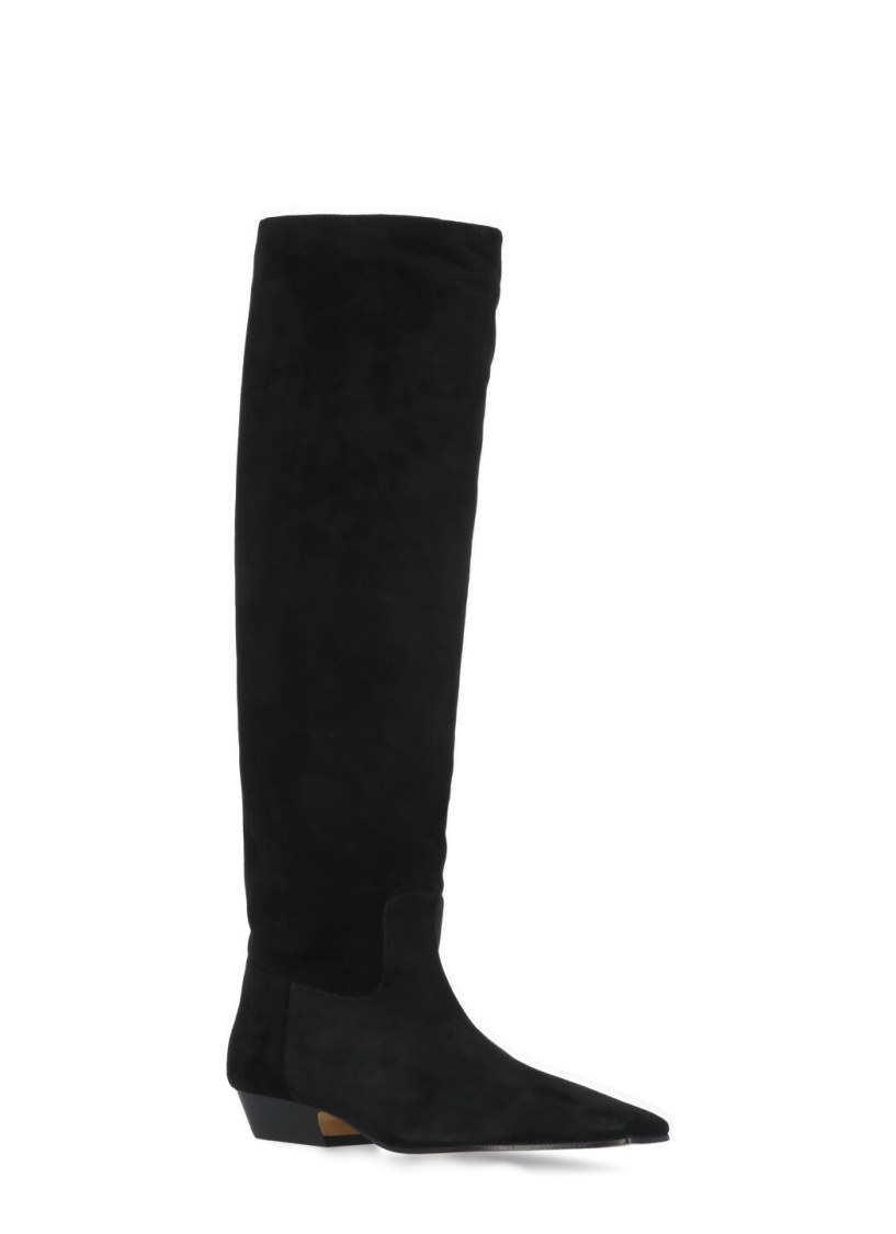 Shop Khaite Marfa Knee High Boots In Black