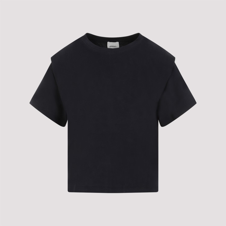 Shop Isabel Marant Black Cotton Zelitos T-shirt