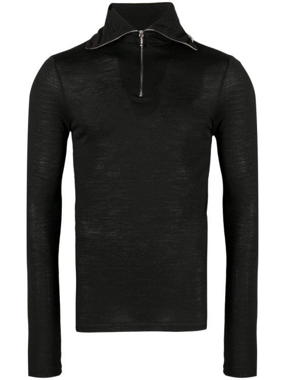 Jil Sander Logo-print Sweatshirt In Black