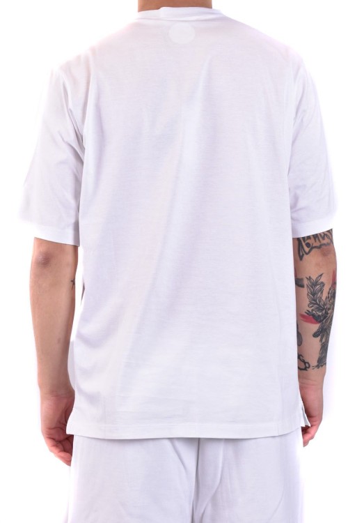 Dsquared2 Crew Neck Graphic Print Short Sleeves In White